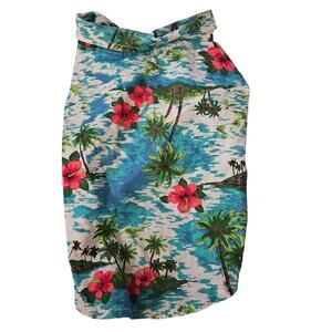 Hawaiian  Dog Collard Top Size Small